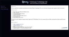 Desktop Screenshot of gatekeeper.ltd.uk
